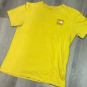 Vintage VTG The North Face Size Small Big Logo Green Red Short Sleeve Shirt